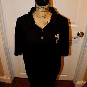 Men’s GOAT USA Performance Black Polo Tee size XL